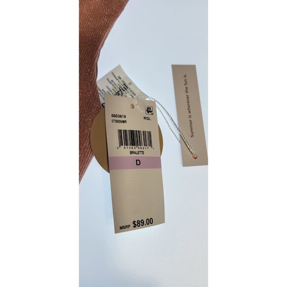 SUMMERFUL Bikini Set - Size Large Pink Shimmer Cup D (real.size M Cup C) - Picture 3 of 9